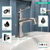 hansgrohe 04771830 Joleena Single-Hole Faucet 100 with Pop-Up Drain, 1.2 GPM in Polished Nickel