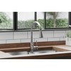 Elkay Avado Round Single Hole Kitchen Faucet with Pull-down Spray and Forward Only Lever Handle Chrome