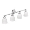 Moen Brantford Chrome Four Globe Bath Light