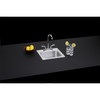 Elkay Dayton Stainless Steel 15" x 15" x 6" 2-Hole Single Bowl Drop-in Bar Sink + Faucet Kit