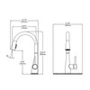Elkay Gourmet Single Hole Kitchen Faucet with Pull-down Spray and Forward Only Lever Handle Chrome