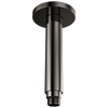 Brizo 83992-06MF-BNX Kintsu 6" Dual Waterway Ceiling Mount Shower Arm and Flange: Brilliance Black Onyx