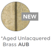 Jaclo 3060-DS-AUB 60" Double Spiral Brass Hose in Aged Unlacquered Brass Finish