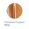 Jaclo Contempo #2 Shower Head- 1.5 GPM in Polished Copper Finish