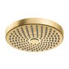 Hansgrohe 04825250 Croma Select S Shower Head 180 2-Jet, 2.5 GPM in Brushed Gold Optic