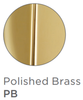 Jaclo Frescia Light Grey Face Showerhead in Polished Brass Finish