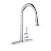 Elkay Everyday Single Hole Deck Mount Kitchen Faucet with Pull-down Spray Forward Only Lever Handle Chrome