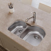 Elkay Dayton Stainless Steel 31-1/4" x 20" x 8", Offset 40/60 Double Bowl Undermount Sink - DCFU3119L