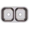 Elkay Dayton Stainless Steel 31-3/4" x 18-1/4" x 9" Equal Double Bowl Undermount Sink