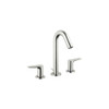 Hansgrohe 71533821 Logis Widespread Faucet 150 with Pop-Up Drain, 1.2 GPM in Brushed Nickel