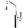 Brizo 61363LF-C-PC Litze Beverage Faucet with Angled Spout and Knurled Handle: Chrome