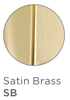 Jaclo Frescia Dark Grey Face Showerhead - 2.0 GPM in Satin Brass Finish