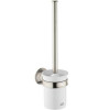 AXOR 42035830 Montreux Toilet Brush & Holder, Wall Mount Polished Nickel