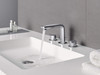 Grohe 2057800A Lineare 8-inch Widespread 2-Handle M-Size Bathroom Faucet 1.2 GPM In Starlight Chrome Finish