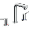Hansgrohe 72130001 Talis S Widespread Faucet 150 with Pop-Up Drain, 1.2 GPM in Chrome