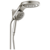 Delta Universal Showering Components 58680-SS-PR HydroRain HOkinetic 5-Setting Two-in-One Shower Head in Lumicoat Stainless Finish
