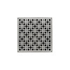 Infinity Drain 5" x 5" KDB 5-P SS Center Drain Kit: Satin Stainless