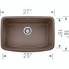 Blanco 442555 VALEA 27" Single Undermount - Caf?? Brown