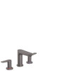 Hansgrohe 71733341 Talis E Widespread Faucet 150 with Pop-Up Drain, 1.2 GPM in Brushed Black Chrome