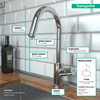 Hansgrohe 14872001 Talis S2 High Arc Kitchen Faucet, 1-Spray Pull-Down, 1.75 GPM in Chrome