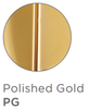 Jaclo Frescia Dark Grey Face Showerhead - 2.0 GPM in Polished Gold Finish