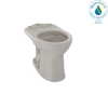 TOTO C453CUFG#03 Drake II Universal Height Round Toilet Bowl with CeFiONtect: Bone