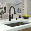 Hansgrohe 4793670 Joleena High Arc Kitchen Faucet, 2-Spray Pull-Down, 1.75 GPM in Matte Black
