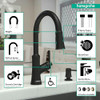 Hansgrohe 04793670 Joleena High Arc Kitchen Faucet, 2-Spray Pull-Down, 1.75 GPM in Matte Black