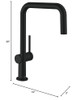 Hansgrohe 72858671 Talis N Kitchen Faucet, U-Style 1-Spray, 1.5 GPM in Matte Black