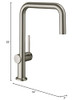 Hansgrohe 72858801 Talis N Kitchen Faucet, U-Style 1-Spray, 1.5 GPM in Steel Optic