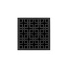 Infinity Drain 4" x 4" KDB 4-P BK Center Drain Kit: Matte Black