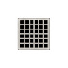Infinity Drain 4" x 4" QDB 4-S SS Center Drain Kit: Satin Stainless
