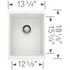 Blanco 513422 Precis Medium Single - White Undermount
