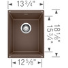 Blanco 515653 Precis Medium Single - Cafe Brown Undermount