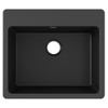 Elkay Quartz Classic 25" x 22" x 9-1/2" Single Bowl Drop-in Sink Black