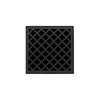 Infinity Drain 5" x 5" MD 5-2P BK Center Drain Kit: Matte Black