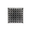Infinity Drain 5" x 5" VD 5-2P PS Center Drain Kit: Polished Stainless