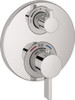 Hansgrohe 15758001 Ecostat S Thermostatic Trim with Volume Control and Diverter in Chrome