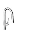 Hansgrohe 72815801 Talis S 2-Spray Prep Faucet, Pull-Out Steel Optik