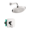 Hansgrohe 04911000 Croma Select E Pressure Balance Shower Set with Rough, 2.0 gpm in: Chrome