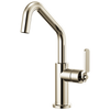 Brizo Litze 61064LF-SS Bar Faucet with Angled Spout and Industrial Handle Stainless