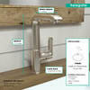 Hansgrohe 31087821 Metris 230 Single Hole Faucet in: Brushed Nickel: Brushed Nickel