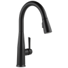 Delta Essa: Single Handle Pull-Down Kitchen Faucet with Touch2O Technology Matte Black