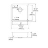 Elkay Lustertone Classic Stainless Steel 18-1/2" x 18-1/2" x 5-3/8" Single Bowl Undermount ADA Sink