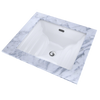 TOTO Aimes Rectangular Undermount Bathroom Sink With Cefiontect, Cotton White
