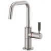 Brizo 61353LF-H-SS Litze Instant Hot Faucet with Square Spout and Knurled Handle: Stainless