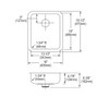 Elkay Lustertone Classic Stainless Steel 16" x 18-1/2" x 4-7/8", Single Bowl Undermount ADA Sink with Perfect Drain