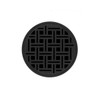 Infinity Drain 5" Round RVDB 5-P BK Center Drain Kit: Matte Black