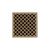 Infinity Drain 5" x 5" XDB 5-A SB Center Drain Kit: Satin Bronze