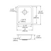 Elkay Lustertone Classic Stainless Steel 14" x 18-1/2" x 4-7/8" Single Bowl Undermount ADA Sink